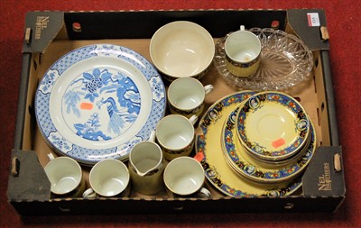 Lot 535 - A box of miscellaneous china and glassware to...
