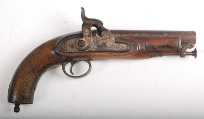 Lot 11 - A Victorian Coast Guard's percussion belt pistol