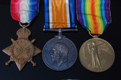 Lot 209 - A WW I trio to include
