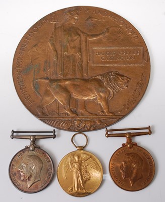 Lot 184 - A Great War Casualty group to include