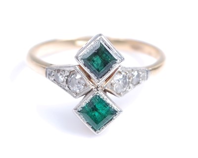 Lot 2251 - A yellow and white metal, tourmaline and...