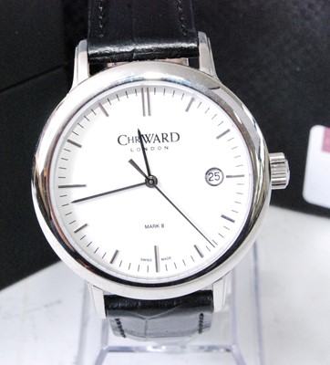 Lot 2009 - A Christopher Ward gent's steel cased quartz...