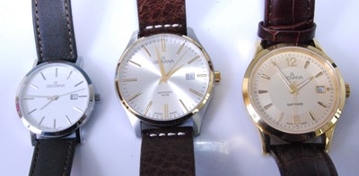 Lot 2017 - A gent's Grovana steel and gold plated quartz...