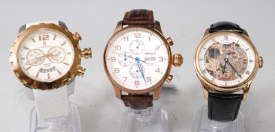 Lot 2123 - A gent's Ingersol gilt metal cased automatic...