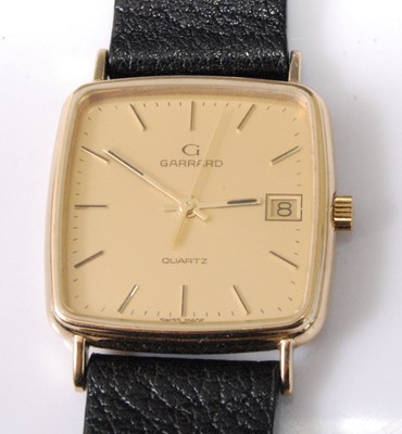Lot 2124 - A gent's Garrard & Co 9ct gold cased quartz...