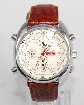 Lot 2227 - A gents Honda steel cased chronograph quartz...