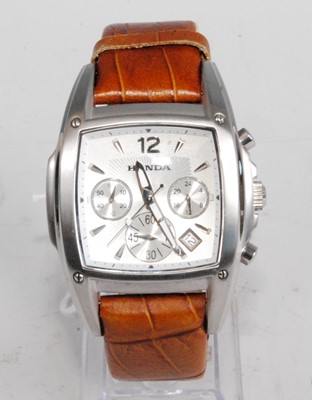 Lot 2228 - A gents Honda steel cased quartz chronograph...