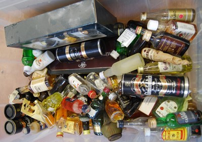 Lot 1402 - A large quantity of spirit miniatures, to...