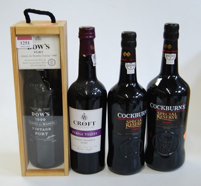 Lot 1251 - Dow's Quinta do Bomfim, 1999, vintage port,...
