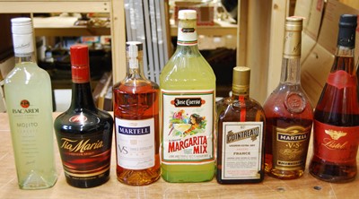 Lot 1404 - Mixed lot, to include sherries and liqueurs by...