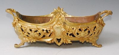 Lot 1335 - A 19th century Rococo Revival gilt bronze...