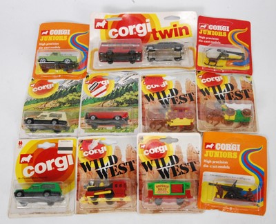 Lot 543 - Eleven various carded Corgi Juniors single...