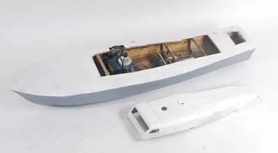 Lot 44 - A wooden scratch built home-made model of a...