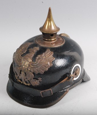 Lot 92 - A Prussian Ersatz pickelhaube