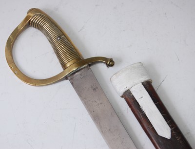 Lot 177 - A 19th century French Briquet short sword