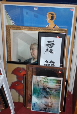 Lot 1117 - A collection of pictures and prints, to...