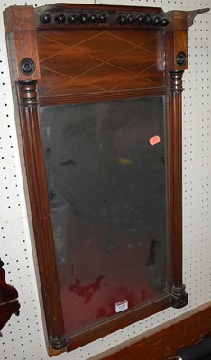 Lot 1123 - A 19th century mahogany pier mirror (with...