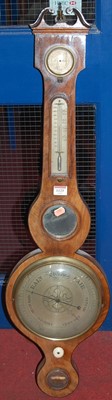 Lot 1125 - A 19th century mahogany four dial wheel...