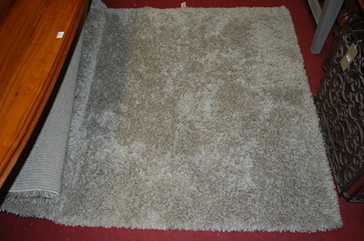 Lot 1176 - A contemporary grey coloured shag-pile rug