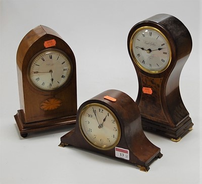 Lot 13 - An Edwardian mahogany and inlaid Gothic...