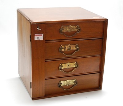 Lot 16 - A late Victorian walnut flight of four...