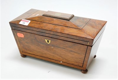 Lot 48 - A circa 1830 rosewood and brass strung...