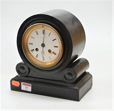 Lot 57 - A late 19th century ebonised dome topped...