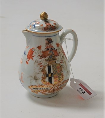 Lot 192 - A Chinese export sparrowbeak cream jug and...