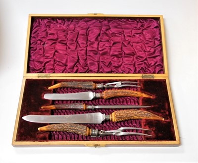 Lot 232 - A late Victorian walnut cased five-piece...