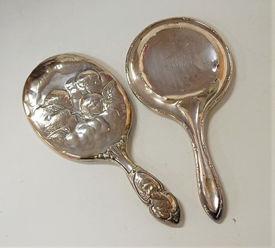 Lot 234 - A late Victorian silver backed dressing table...