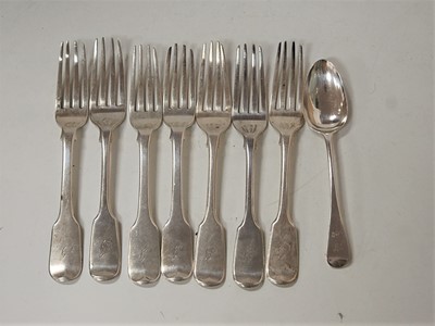 Lot 250 - A matched set of seven principally early 19th...