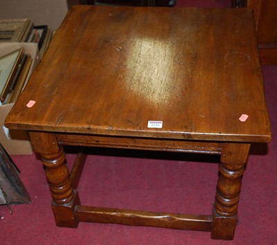 Lot 1226 - A contemporary joined oak square low...