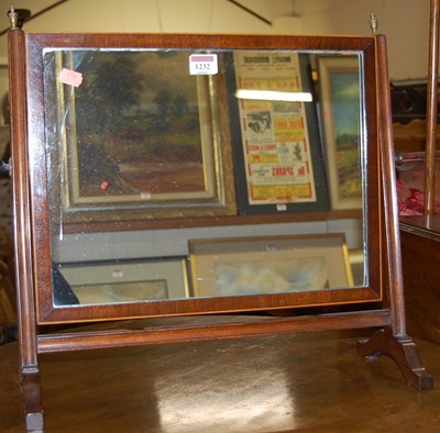 Lot 1232 - A circa 1900 mahogany and boxwood strung swing...