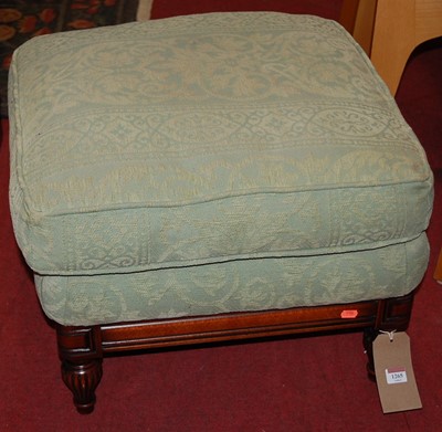 Lot 1265 - A contemporary mahogany and green floral...