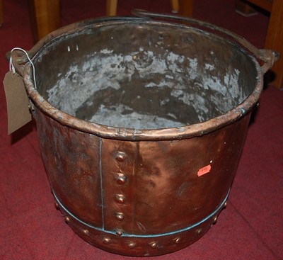 Lot 1266 - An early 20th century riveted copper swing...