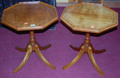 Lot 1271 - A pair of contemporary satinwood galleried low...