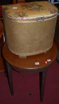 Lot 1286 - A beech and painted circular occasional table,...
