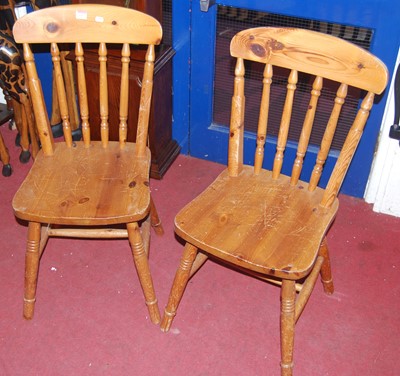 Lot 1337 - Six various contemporary pine and beech...