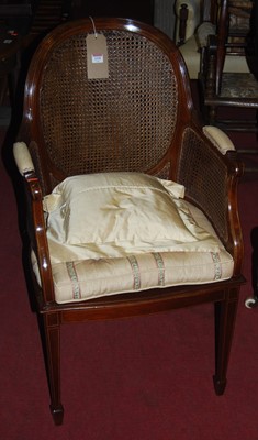 Lot 1339 - A circa 1900 mahogany and satinwood strung...