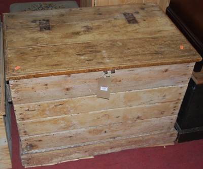 Lot 1363 - A rustic boarded and close nailed pine hinge...
