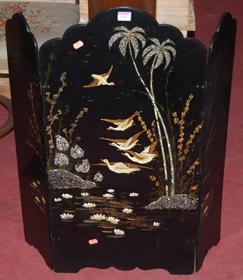 Lot 1391 - An early 20th century black lacquered low...