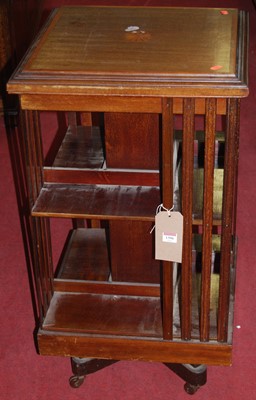 Lot 1396 - An Edwardian mahogany and satinwood inlaid...
