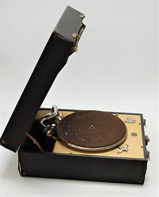 Lot 105 - A mid-20th century Decca portable wind-up...