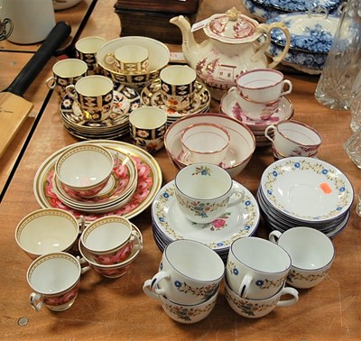 Lot 125 - A Victorian Sunderland lustre part tea service;...