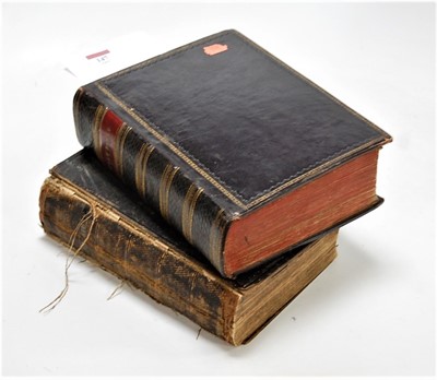 Lot 147 - Two leather bound Bibles