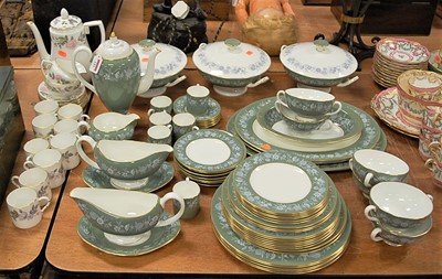 Lot 153 - A Wedgwood bone china six place setting tea...