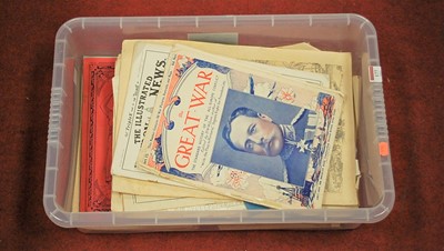 Lot 177 - A box of miscellaneous ephemera, to include...