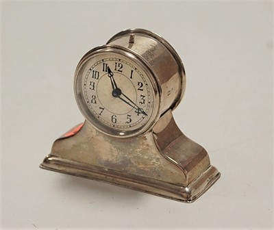 Lot 279 - A late Victorian silver cased miniature mantel...