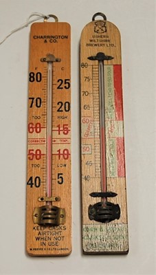 Lot 287 - A Charrington & Co brewer's thermometer by W....