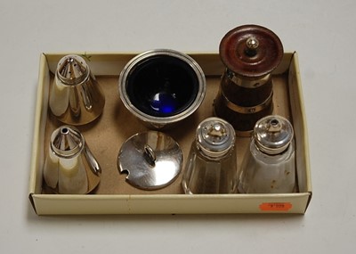 Lot 294 - A mid-20th century oak and silver banded...